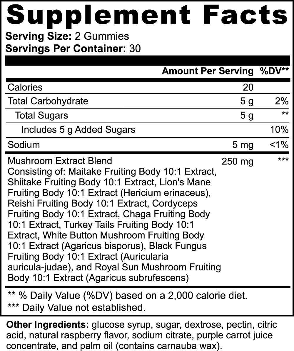 Focusbby® - Mushroom Focus Gummies